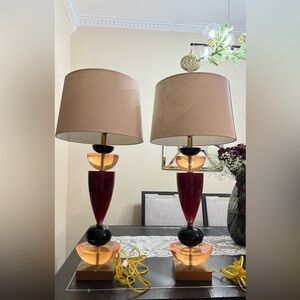 Van teal table lamp (two)
